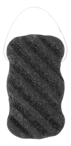 Set De Esponja Konjac Con Carbón De Bambú Activado, Para Uso