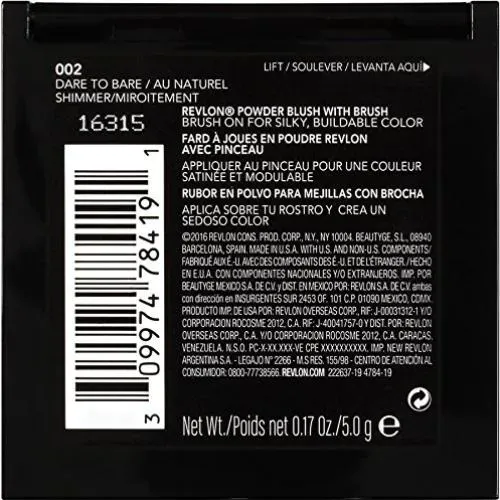Rubor Revlon Dare To Bare 5 Tonos