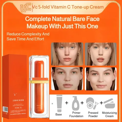 Bb Con Vitamina C De Cinco Capas Compatible Con