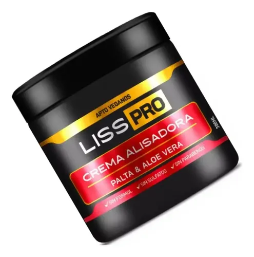 Crema Alisadora Lisspro Sin Formol Apto Vegano X 300 Ml