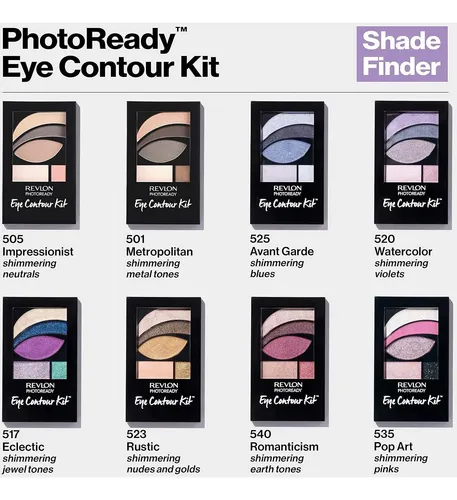 Kit De Sombras Photoready De Revlon: Contorno De Ojos +