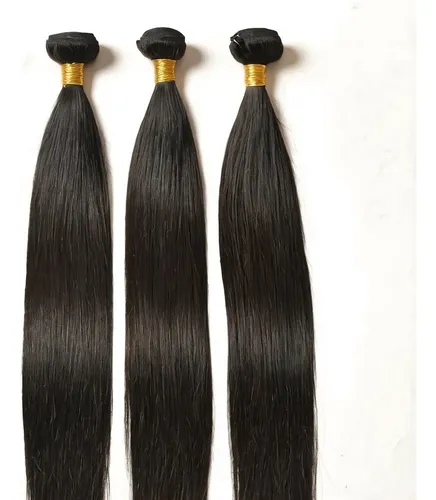 Extensiones De Cabello Humano Tejido Doble Liso 10 Pulgadas
