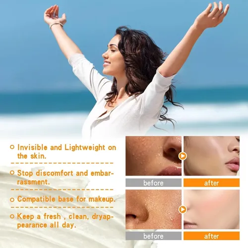 2pcs, Face Antiperspirant, Face Sweat Blocker, Sweat