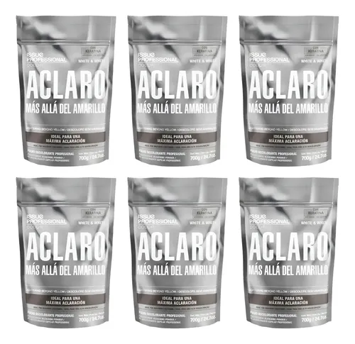 Polvo Decolorante Issue White And White 700g X6