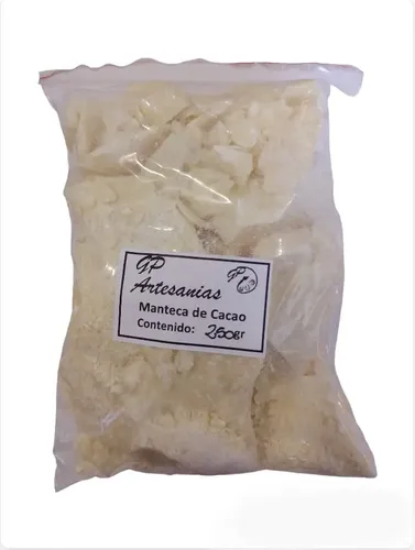 Manteca De Cacao 100% Natural Por 250 Gr.