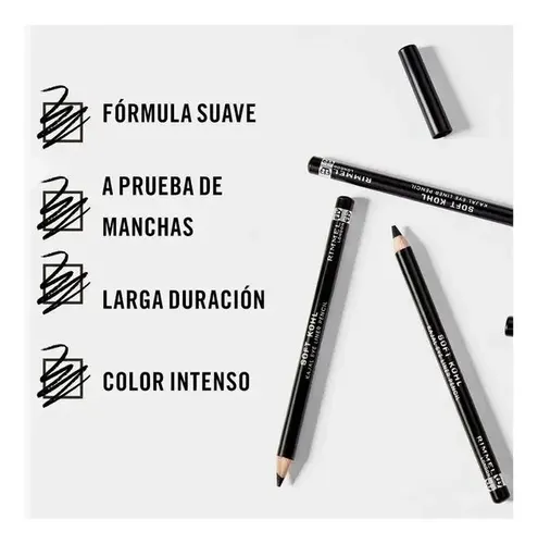 Rimmel Delineador De Ojos Soft Kohl 061 Jet Black