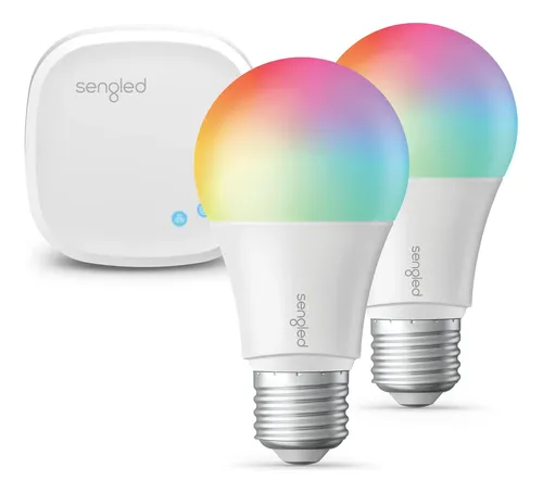 Kit De Inicio Sengled Con Bombillas Inteligentes A19 E26, Co