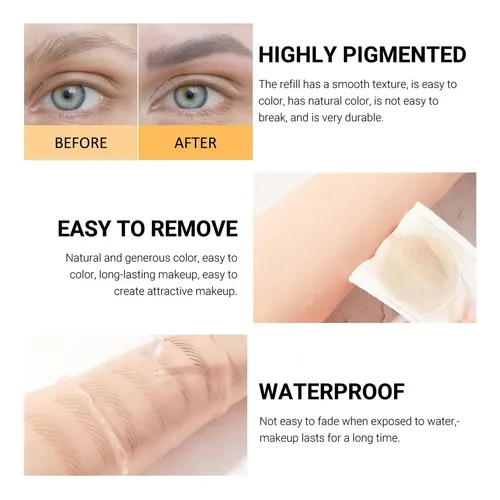 12 Lápices De Cejas Marrones, Lápices De Cejas De