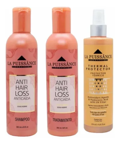 Shampoo Tratamiento Anti Caída + Prot. Térmico La Puissance