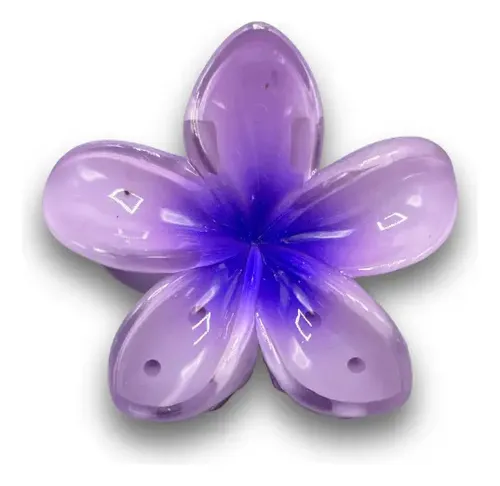 Set Pack Broches Hebilla Gancho De Pelo Flor Hawaiana X4
