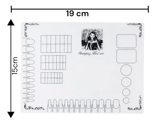 Plantilla De Silicona Practica Nail Art Stickers Para Uñas
