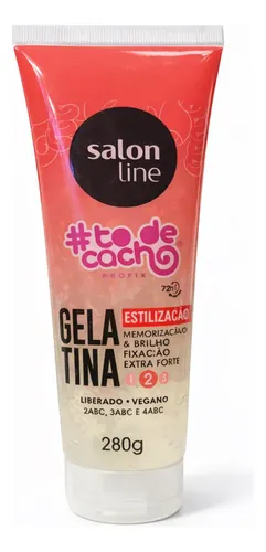 Gel Fijación Memoria Y Brillo 280ml #todecacho Salon Line