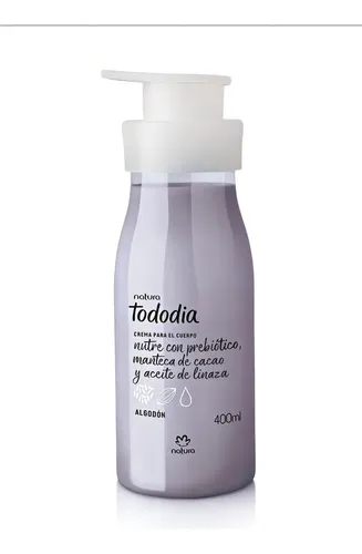 Crema Corporal Nutritiva Natura Tododia Algodón 400 Ml Fragancia Suave
