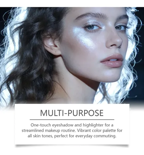 Iluminador Polvo Facial, Acabado Luminoso Tono Perla Blanca