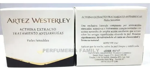 Crema Antiedad Artez Westerley Acthina Extracto 50g para Rostro