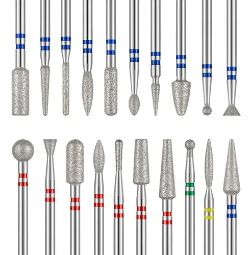 Set 20 Puntas Para Taladro De Uñas Melodysusie Diamante