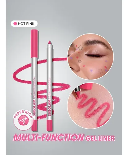 Delineador Gel Larga Duración Sheglam Hot Pink
