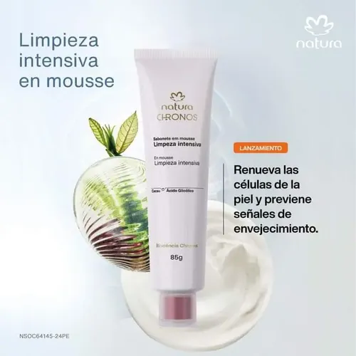Mousse De Limpieza Intensiva Chronos Derma 85g Natura