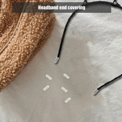 200 Piezas Tapas De Goma Para Bandas De Cabello