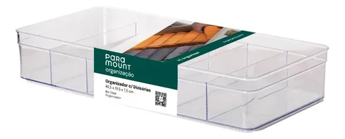 Organizador Acrilico Multiuso 40.5×19.5×7.5cm Paramount