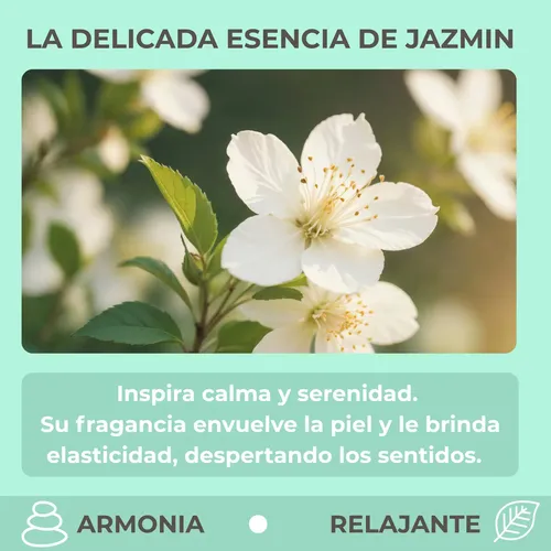 Kit Baño Cepillo Esponja Jabones Perfumina Aroma Jazmín R34