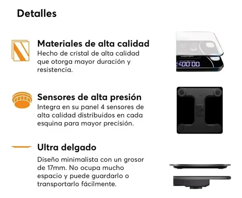 Balanza Baño Digital Inteligente Bluetooth 180kg Smart