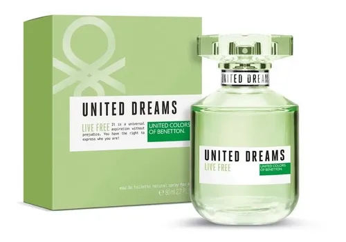 Perfume Benetton United Dreams Live Free Para Mujer 80 Ml