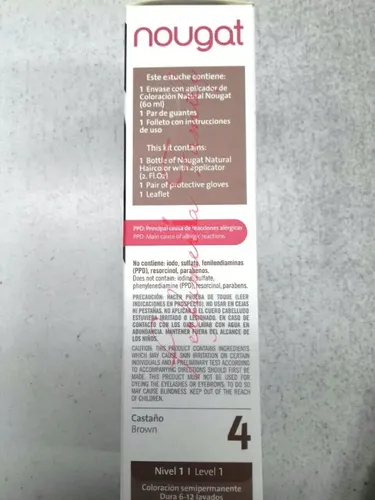 Nougat Plumari Color Natural Sin Amoniaco Sin Tacc Sin Ppd