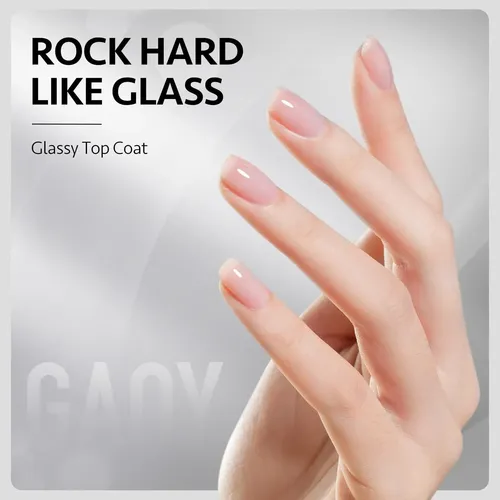 Gaoy Set De Gel Para Uñas: Top Coat, Base Coat Y Aceite De