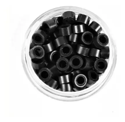 Microrings Extensiones Con Silicona X 500 Unid