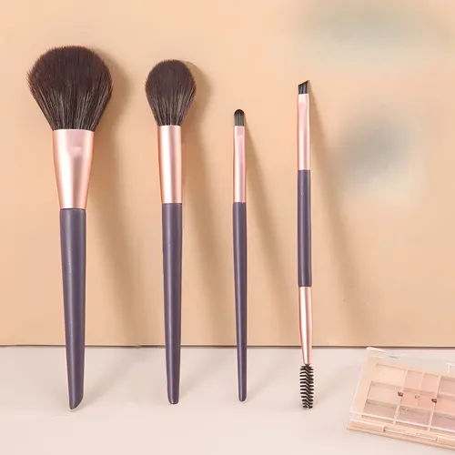 Set De Brochas De Maquillaje Suaves De 4 Piezas Para Maquill