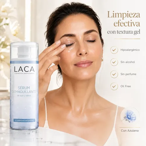 Serum Desmaquillante Ojos Labios Piel Sensible Laca Pack X2