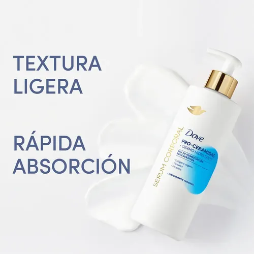 Dove Sérum Corporal Pro-Ceramidas Dermo Hidratante, Recupera Suavidad e Hidratación al Primer Uso, Piel Seca, 400ml