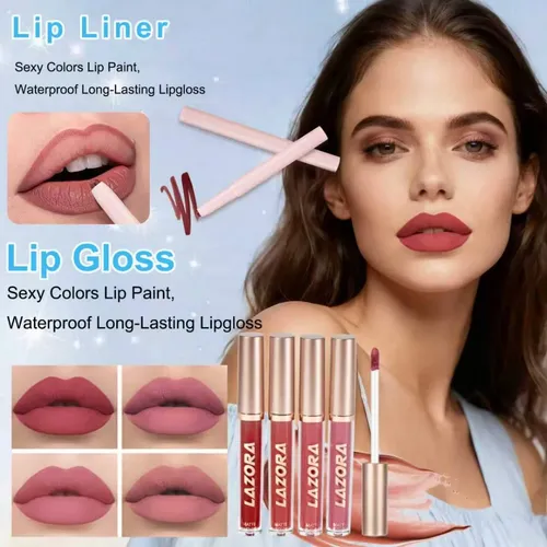 Set Maquillaje Mujer Lazora 9 Piezas Con Brochas