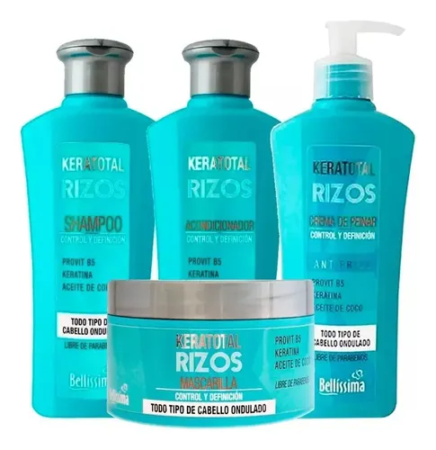Combo Keratotal Rizos Bellissima Sin Parabenos