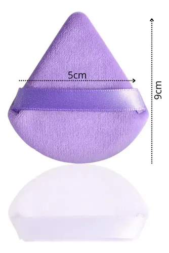 Pack 4 Esponjas Triangulares Mely Maquillaje Colores Puff Cotton Veganas