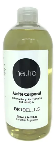 Aceite Corporal Neutro Para Masajes Biobellus 500ml