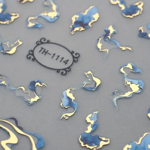 6 Hojas De Pegatinas Autoadhesivas Para Decorar Uñas