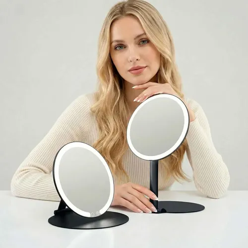 Espejo De Tocador Portátil Abigail Con Soporte Plegable De 8