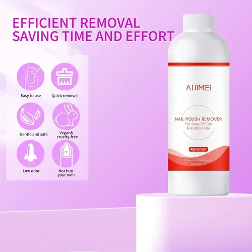 Removedor De Gel Y Acrílico Aijimei 240 Ml Conjunto 2×120