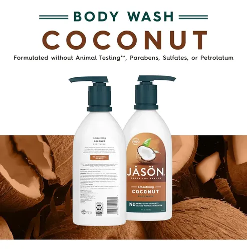 Gel De Baño Jason Coconut Smoothing 900 Ml Con Vitamina E Y