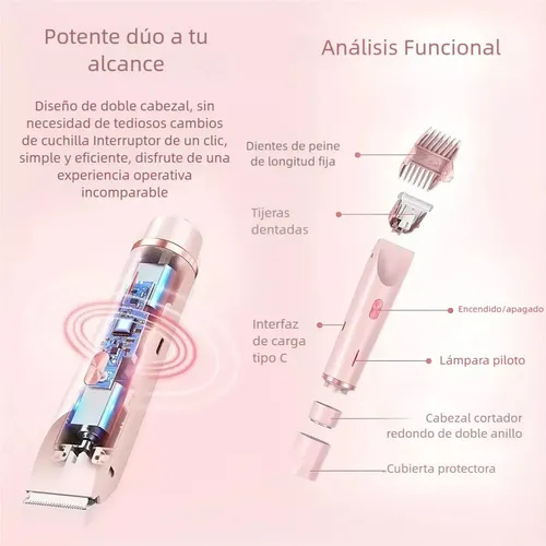 X Depilador Eléctrico Recargable Elimina Vello Cuidado