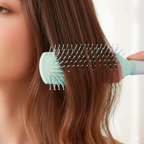 Cepillo De Pelo Cabello Mujer 9 Filas De Dientes Anchos X U