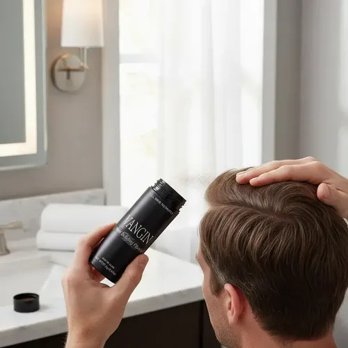 Fibras Capilares Castaño Medio Glowex 27,5g Calvicie Grosor Volumen