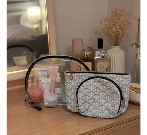 Set x3 Neceser Organizador Porta Cosméticos Maquillaje Accesorios Objetos Personales Viajes