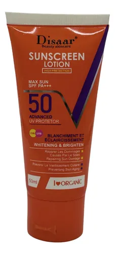 Disaar Protector Solar Spf50 Orgánico Facial 50ml
