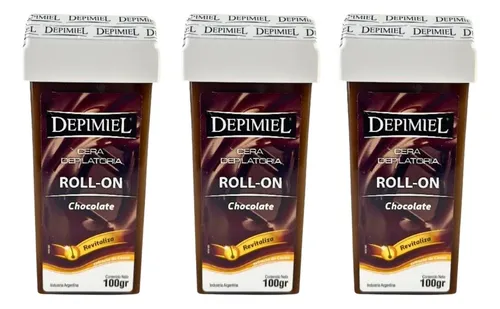 Kit X3 Ceras Roll On Chocolate Revitalizante Depimiel