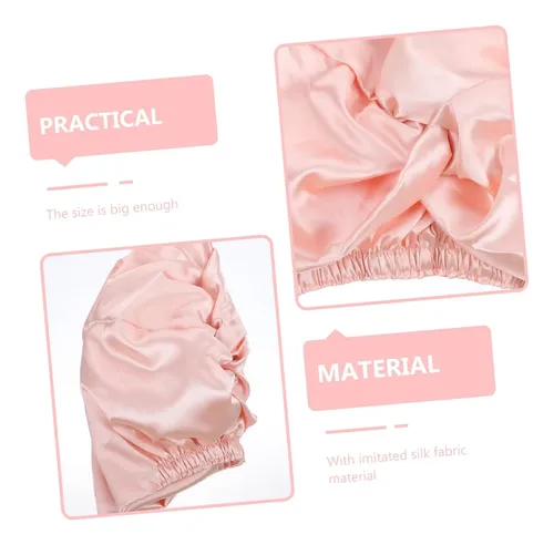 Gorro De Seda Imitada Para Dormir Mujer, Baño, Ducha Portáti