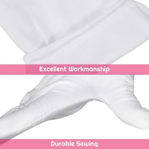 Guantes Algodón Blancos 6 Pares Hidratantes Para Manos