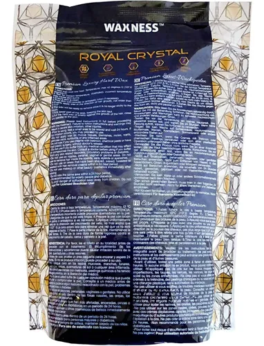 Cera Dura Premium Royal Crystal De Waxness 1,65 Lb (750 G)